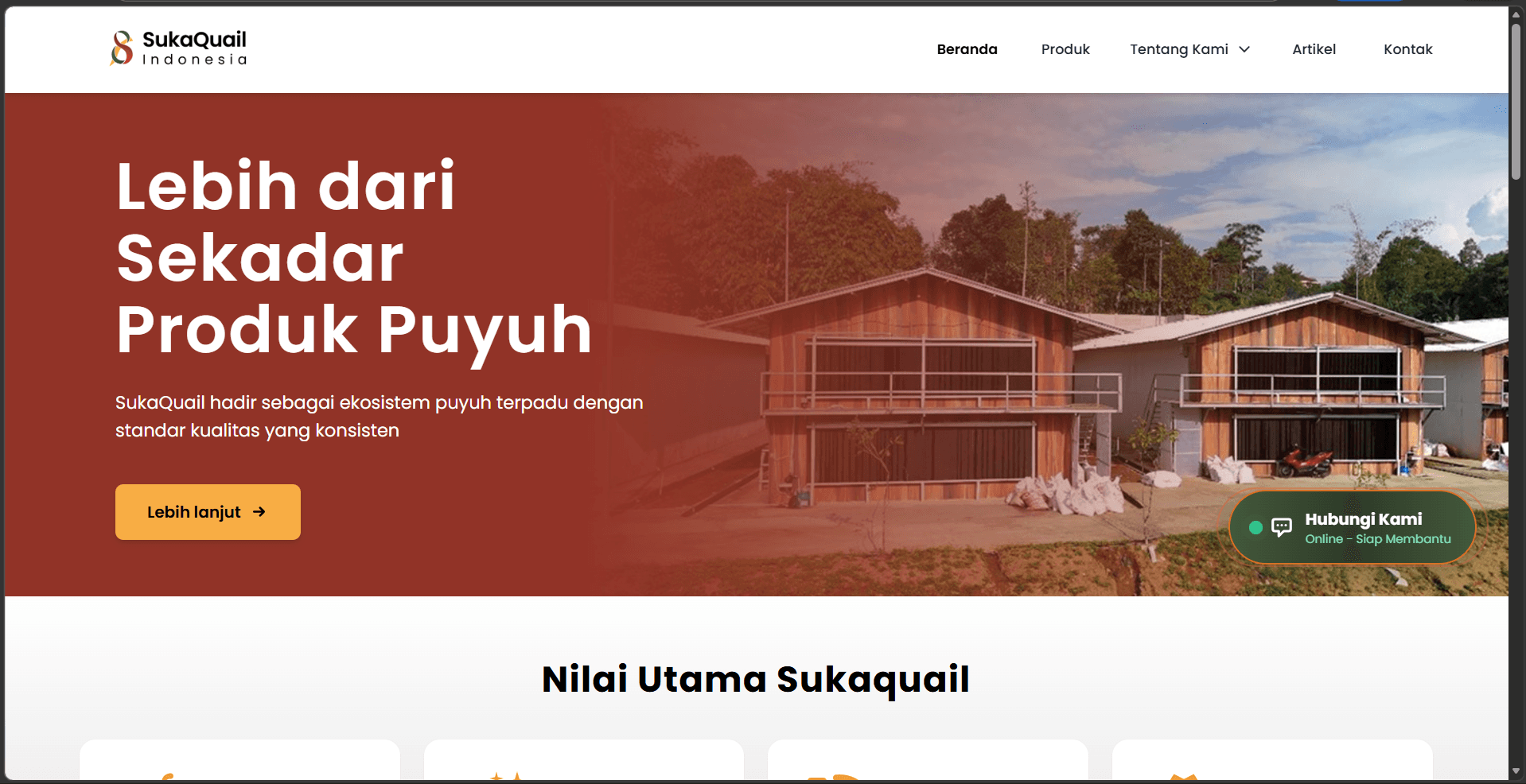 Sukaquail Profile Website